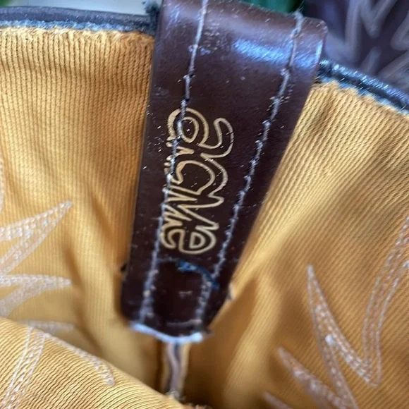 Women’s Vintage ACME Leather Cowboy Boots Size 8.5 - Picture 5 of 8